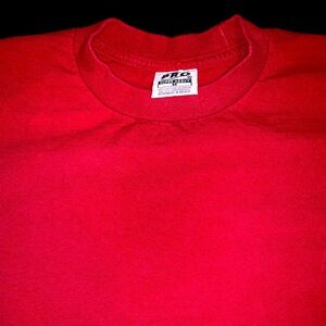 Ruby Red, Short Sleeve T-Shirt, Pro 5 Super Heavy(Brand), Medium (Size).